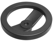 70929, 10" Inch 2 spoke Aluminum Powder Coated Hand Wheel with .750 bore - Exact Industrial Supply