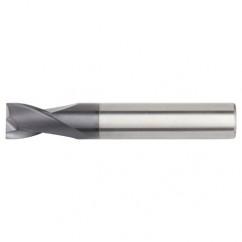 1/2x1/2x1x3 2FL Square Carbide End Mill-Round Shank-TiAlN - Exact Industrial Supply