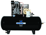 120 Gal. Two Stage Air Compressor, Horizontal, 175 PSI - Exact Industrial Supply