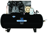 120 Gal. Two Stage Air Compressor, Horizontal, 175 PSI - Exact Industrial Supply