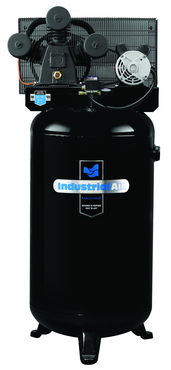 80 Gal. Single Stage Air Compressor, Vertical, Medium Duty Cast Iron - Exact Industrial Supply