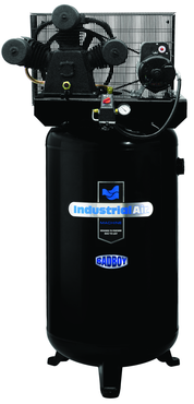 80 Gal. Single Stage Air Compressor, Vertical, Super Hi-Flo, 155 PSI - Exact Industrial Supply