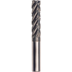 1/2 x 1/2 x 1-1/4 x 3-1/4 x Square 5 Flute End Mill APC5 - Exact Industrial Supply