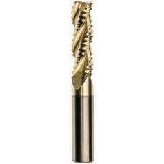 6 x 6 x 18 x 63mm 0.5mm Radius 3 Flute Carbide M233 Streaker Roughing End Mill-ZrN - Exact Industrial Supply