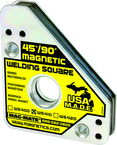 Magnetic Welding Square - Covered Heavy Duty - 3-3/4 x 3/4 x 4-3/8'' (L x W x H) - 75 lbs Holding Capacity - Exact Industrial Supply