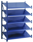 52 x 24 x 78" - Welded Frame Single Tilt Shelving Add-On Unit (Gray) - Exact Industrial Supply