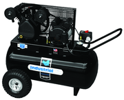 20 Gal. Single Stage Air Compressor, Horizontal, Cast Iron, 135 PSI - Exact Industrial Supply