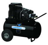 20 Gal. Single Stage Air Compressor, Horizontal, Portable, 155 PSI - Exact Industrial Supply