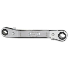 ‎Proto Offset Double Box Reversible Ratcheting Wrench 1/4″ × 5/16″ - 6 Point - Exact Industrial Supply