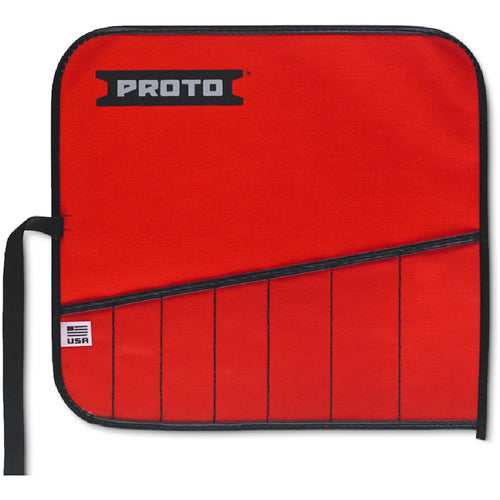 Proto Red Canvas 7-Pocket Tool Roll - Exact Industrial Supply