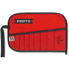 Proto Red Canvas 9-Pocket Tool Roll - Exact Industrial Supply