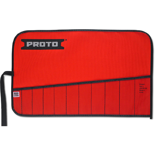 Proto Red Canvas 11-Pocket Tool Roll - Exact Industrial Supply