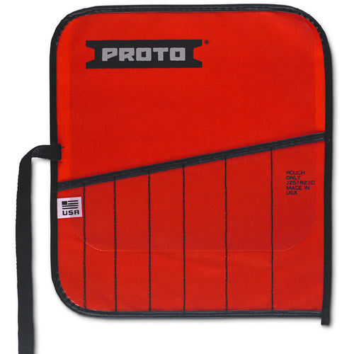 Proto Red Canvas 7-Pocket Tool Roll - Exact Industrial Supply