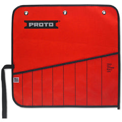 Proto Red Canvas 9-Pocket Tool Roll - Exact Industrial Supply