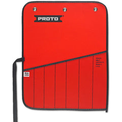 Proto Red Canvas 7-Pocket Tool Roll - Exact Industrial Supply