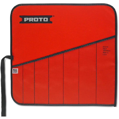 Proto Red Canvas 7-Pocket Tool Roll - Exact Industrial Supply