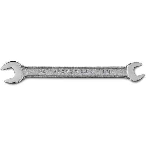 Proto Satin Open-End Wrench - 3/8″ × 5/16″ - Exact Industrial Supply