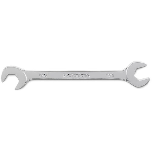 Proto Full Polish Angle Open-End Wrench - 7/16″ - Exact Industrial Supply