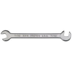 Proto Short Satin Angle Open-End Wrench - 7/32″ - Exact Industrial Supply