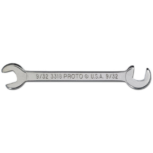 Proto Short Satin Angle Open-End Wrench - 9/32″ - Exact Industrial Supply