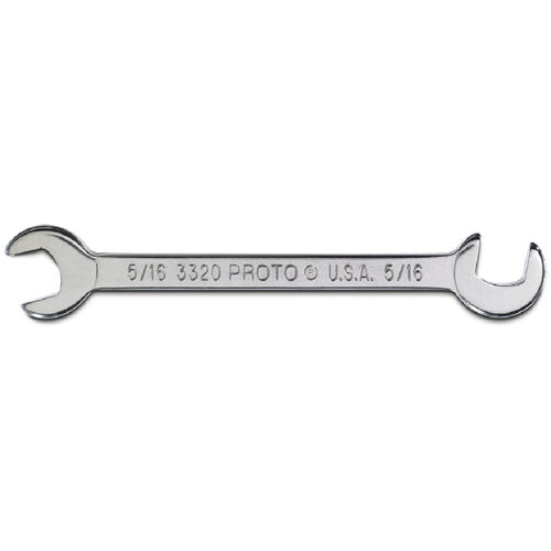 Proto Short Satin Angle Open-End Wrench - 5/16″ - Exact Industrial Supply