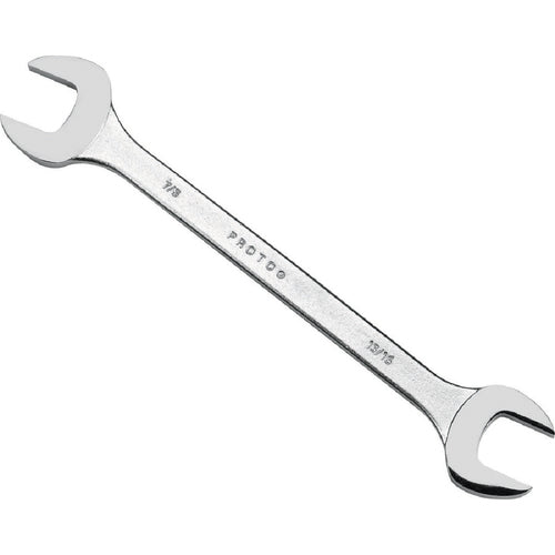Proto Extra Thin Satin Open-End Wrench - 11/16″ × 3/4″ - Exact Industrial Supply