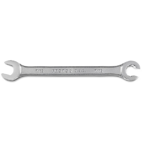 ‎Proto Satin Combination Flare Nut Wrench 7/16″ - 12 Point - Exact Industrial Supply