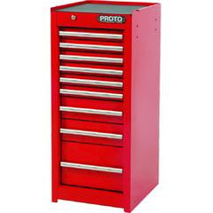 Proto® 440SS Side Cabinet - 9 Drawer, Black - Exact Industrial Supply