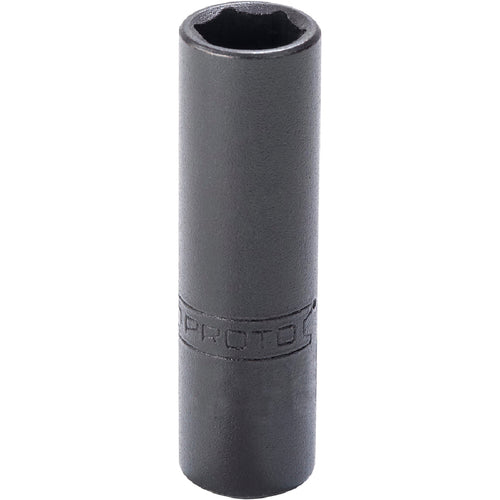 ‎Proto 1/4″ Drive Black Oxide Deep Socket 1/2″ - 6 Point - Exact Industrial Supply