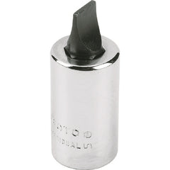 ‎Proto 1/4″ Drive Slotted Screwdriver Bit Socket - 3/16″ - Exact Industrial Supply
