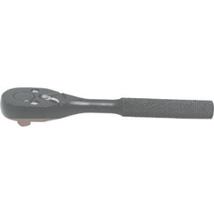 Proto 1/4″ Drive Classic Pear Head Ratchet 5″ - Black Oxide - Exact Industrial Supply