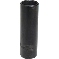 ‎Proto 3/8″ Drive Deep Black Oxide Socket 7/16″ - 12 Point - Exact Industrial Supply