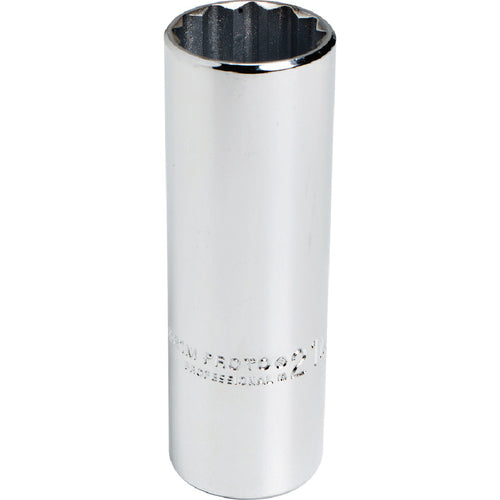 ‎Proto 1/2″ Drive Deep Socket 10 mm - 12 Point - Exact Industrial Supply