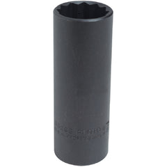 ‎Proto 1/2″ Drive Black Oxide Deep Socket 11/16″ - 12 Point - Exact Industrial Supply