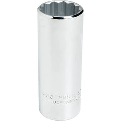 ‎Proto 1/2″ Drive Deep Socket 7/16″ - 12 Point - Exact Industrial Supply