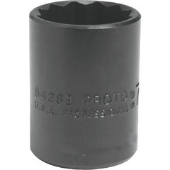 ‎Proto 1/2″ Drive Black Oxide Socket 1/2″ - 12 Point - Exact Industrial Supply