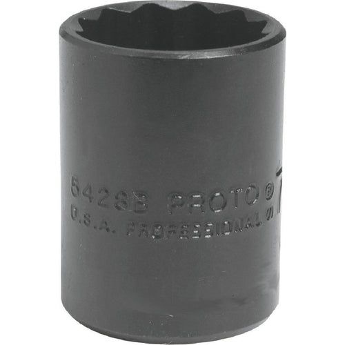 ‎Proto 1/2″ Drive Black Oxide Socket 1-1/8″ - 12 Point - Exact Industrial Supply