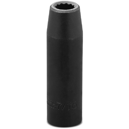 ‎Proto 1/2″ Drive Deep Impact Socket 7/16″ - 12 Point - Exact Industrial Supply