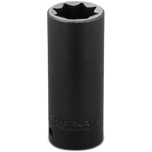 ‎Proto 1/2″ Drive Deep Impact Socket 3/4″ - 8 Point - Exact Industrial Supply