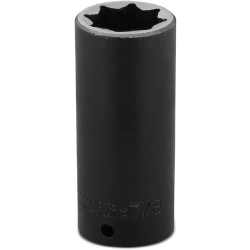 ‎Proto 1/2″ Drive Deep Impact Socket 7/8″ - 8 Point - Exact Industrial Supply