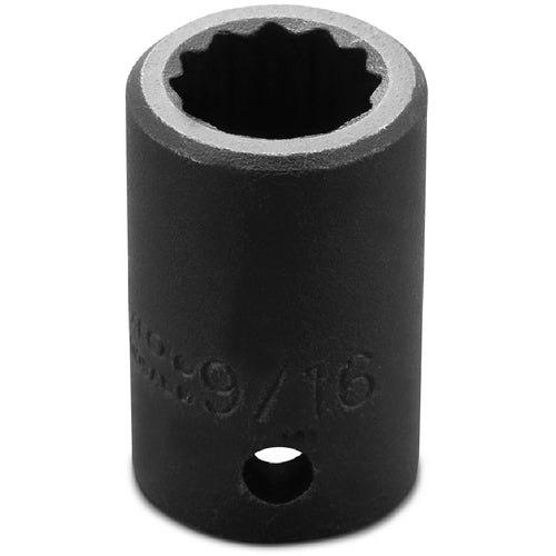 ‎Proto 1/2″ Drive Impact Socket 9/16″ - 12 Point - Exact Industrial Supply