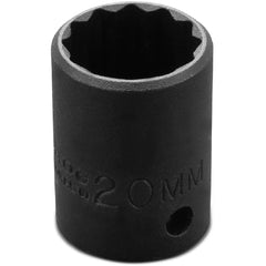 ‎Proto 1/2″ Drive Thin Wall Impact Socket 20 mm - 12 Point - Exact Industrial Supply