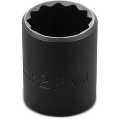 ‎Proto 1/2″ Drive Thin Wall Impact Socket 22 mm - 12 Point - Exact Industrial Supply
