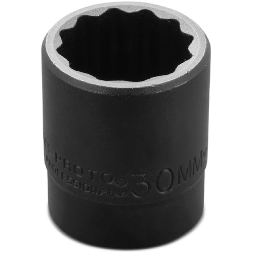 ‎Proto 1/2″ Drive Thin Wall Impact Socket 30 mm - 12 Point - Exact Industrial Supply
