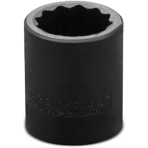 ‎Proto 1/2″ Drive Impact Socket 1″ - 12 Point - Exact Industrial Supply