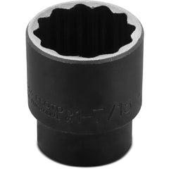 ‎Proto 1/2″ Drive Impact Socket 1-7/16″ - 12 Point - Exact Industrial Supply