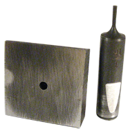 Punch & Die Set for Bench Punch - 3/8" Square - Exact Industrial Supply