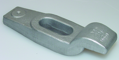8" Tapped Gooseneck Clamp Forged Strap - Exact Industrial Supply