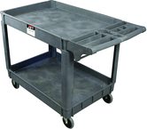 Service Cart - 37 x 25-5/8'' 2 Shelves 550 lb Capacity - Exact Industrial Supply