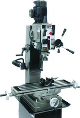 JMD-45GH Geared Head Square Column Mill Drill with Newall DP500 2-Axis DRO - Exact Industrial Supply